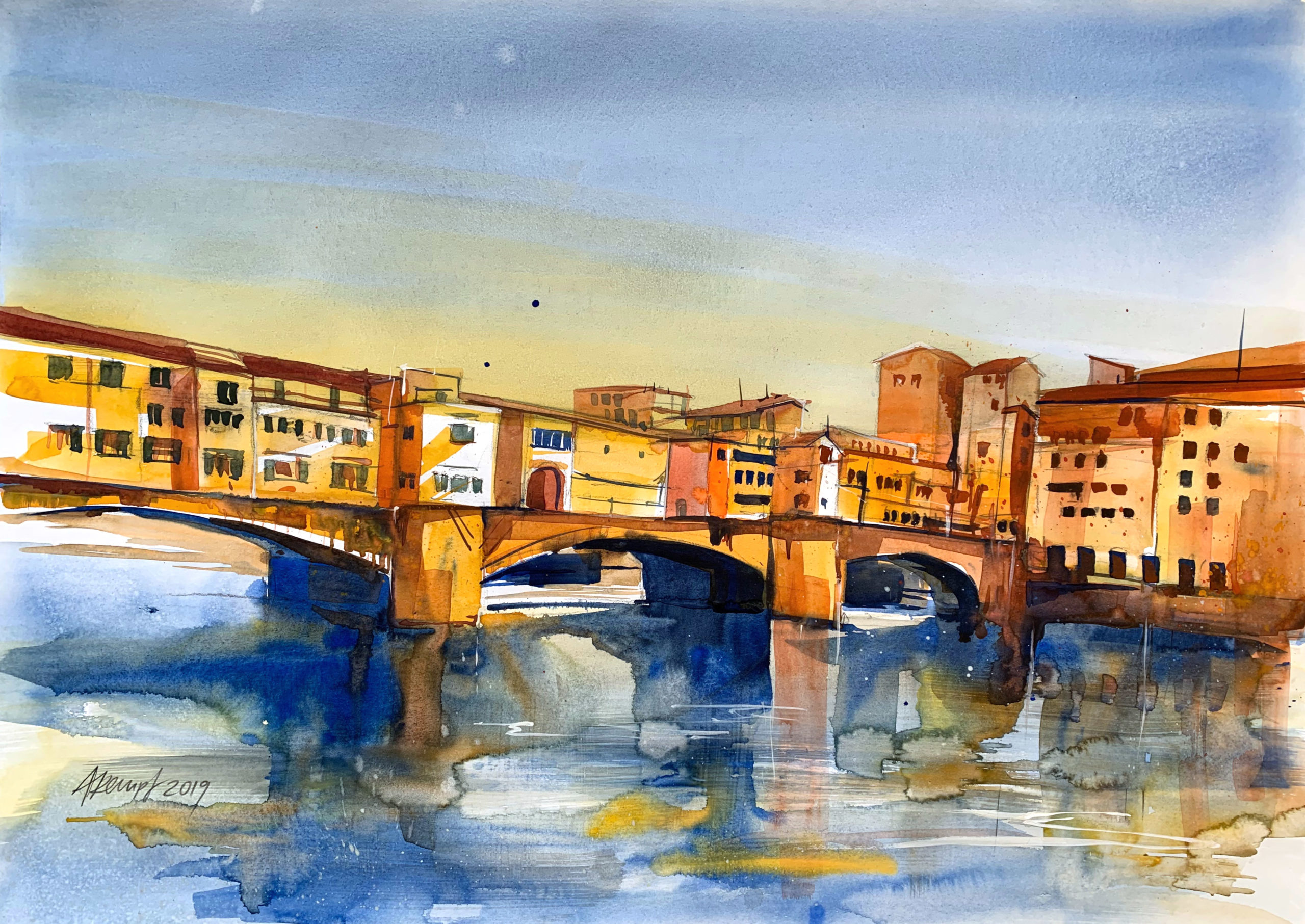 Florenz, - Vecchio Ponte Küstenblicke
